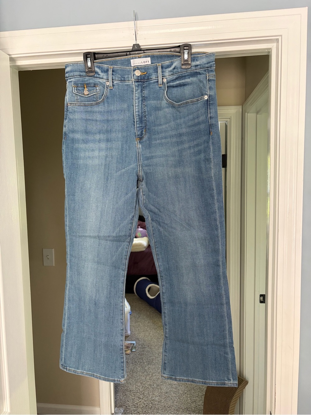 LOFT Light Blue Wide Leg Jeans